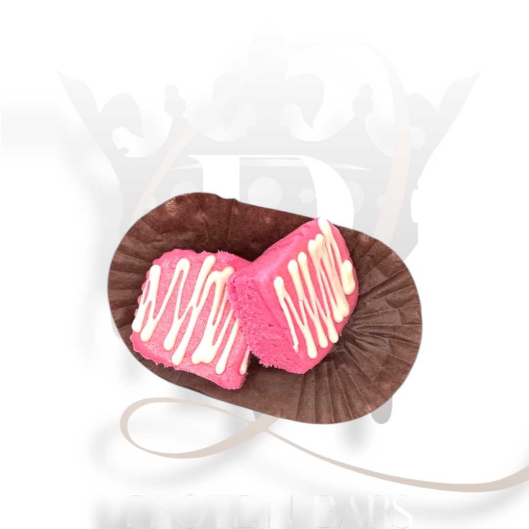 White Chocolate Raspberry Protein Fudge Slab (6 pieces) - Image 3
