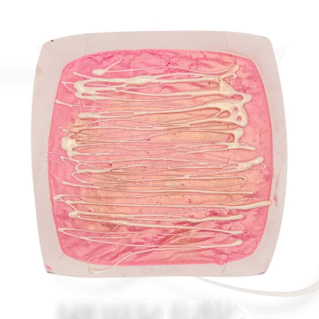 White Chocolate Raspberry Protein Fudge Slab (6 pieces)
